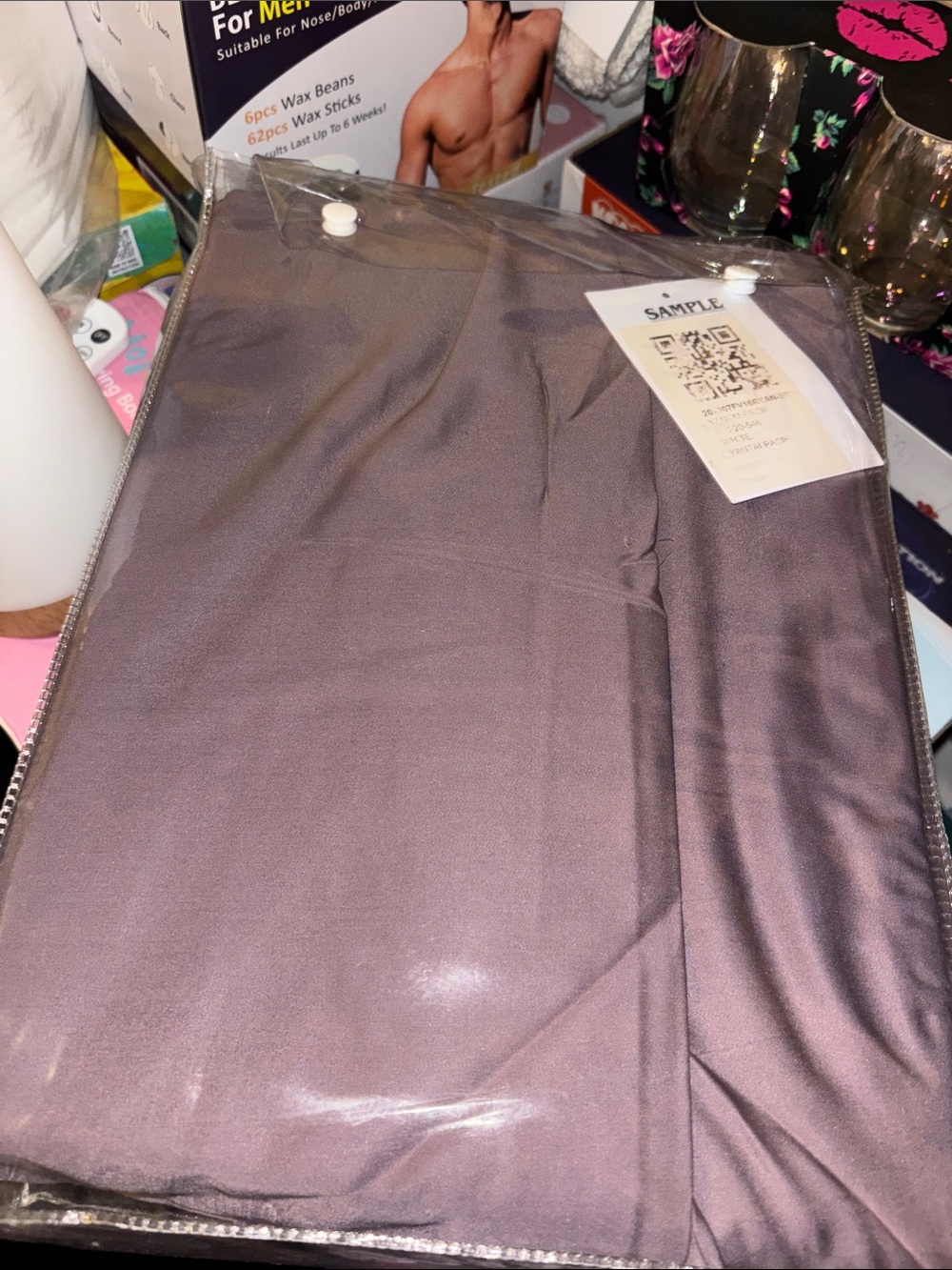 Solid purple sheets